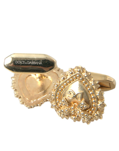 Gold Plated 925 Sterling Silver Devotion Cufflink