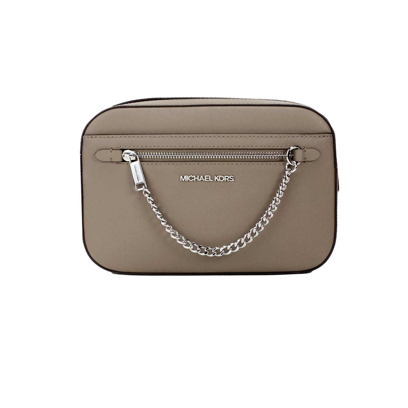 Jet Set East West Large Dusk Leather Zip Chain Crossbody Bag