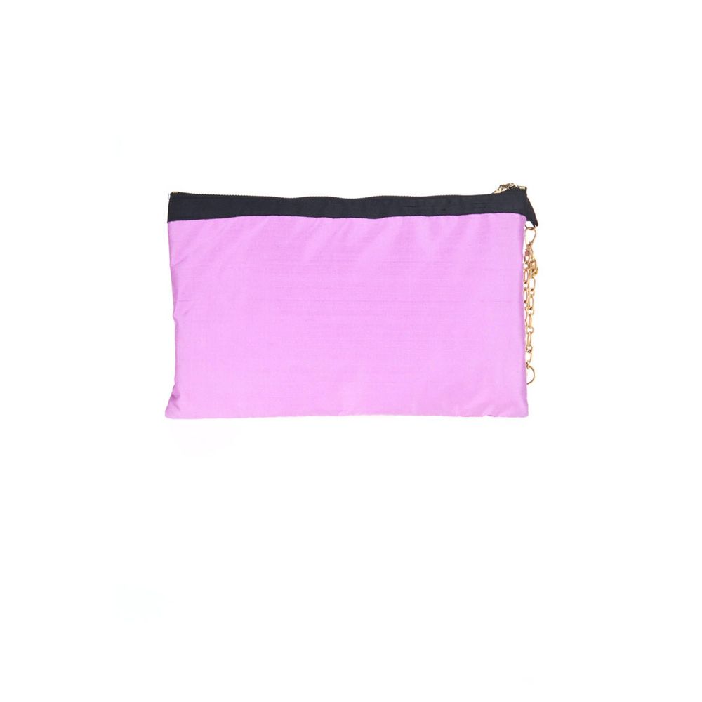 Purple Silk Handbag