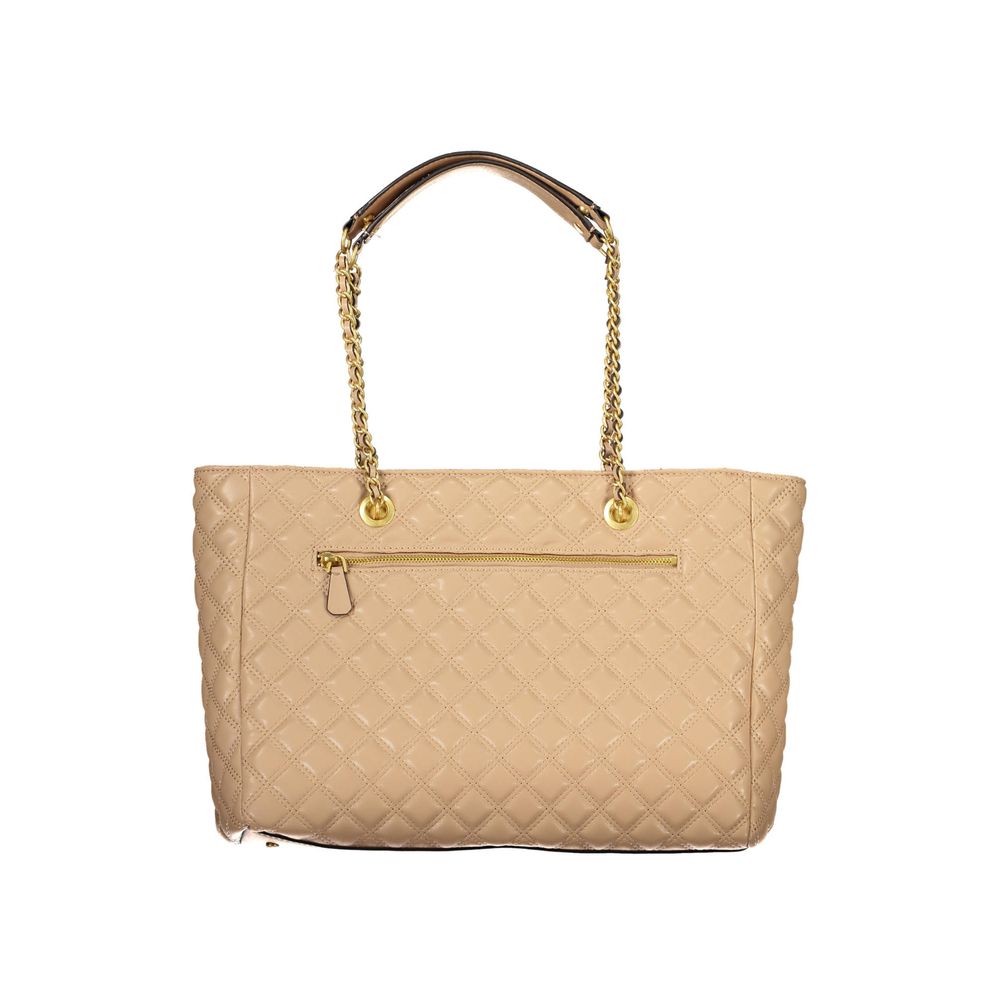 Beige Polyethylene Handbag