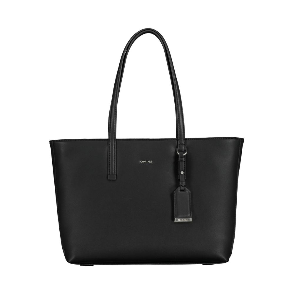 Black Polyester Handbag