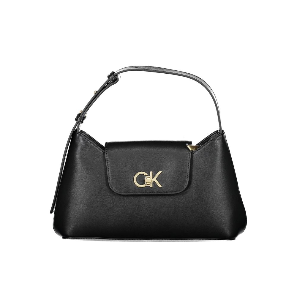 Black Polyester Handbag