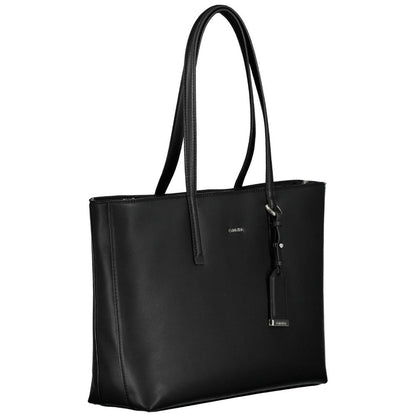 Black Polyester Handbag