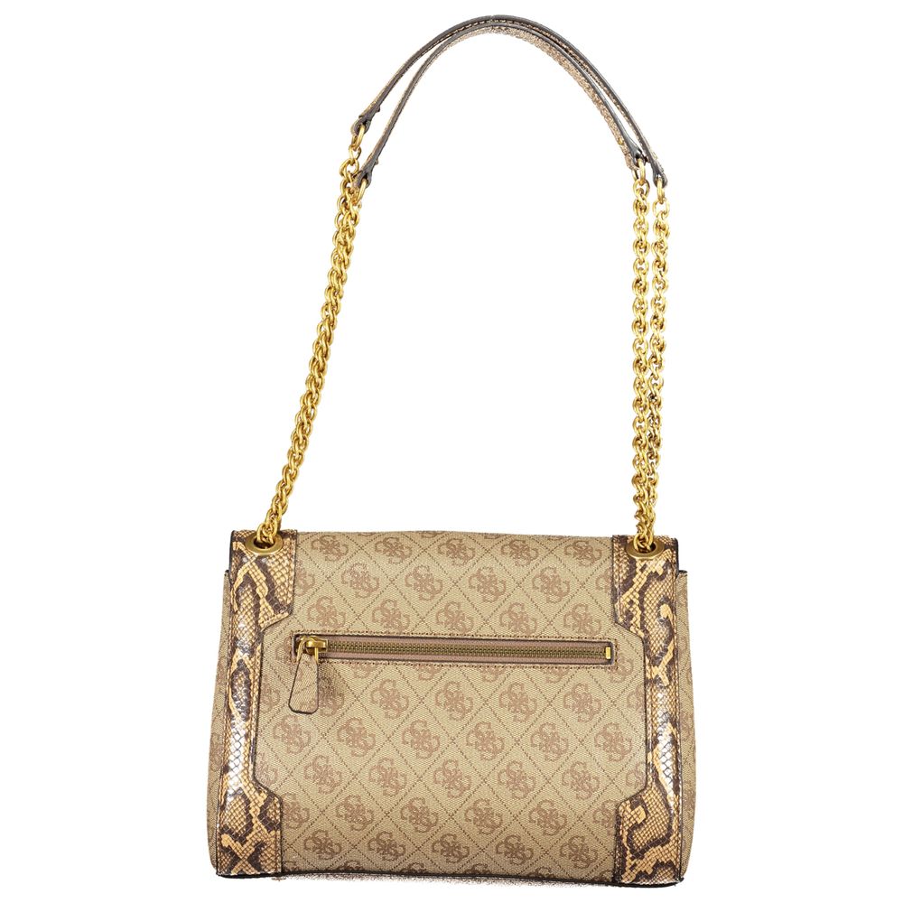 Beige Polyethylene Handbag