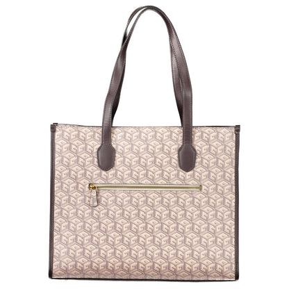 Beige Polyethylene Handbag