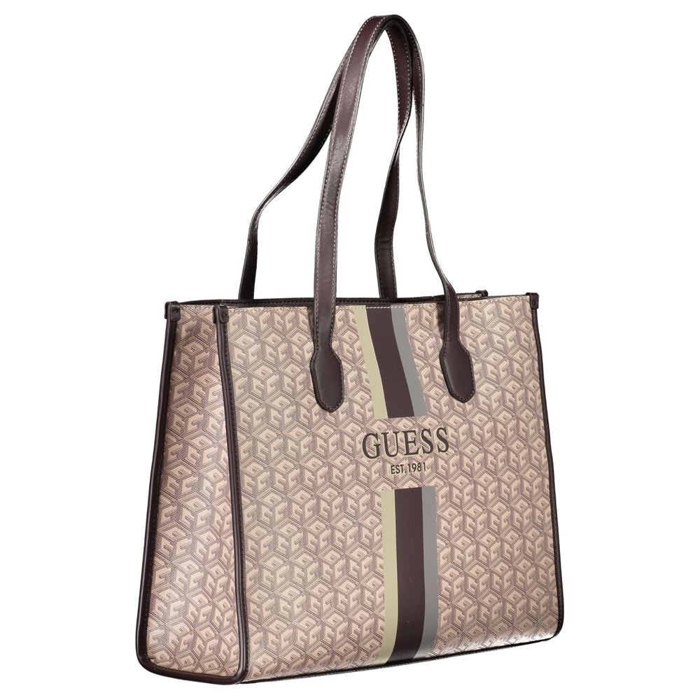 Beige Polyethylene Handbag