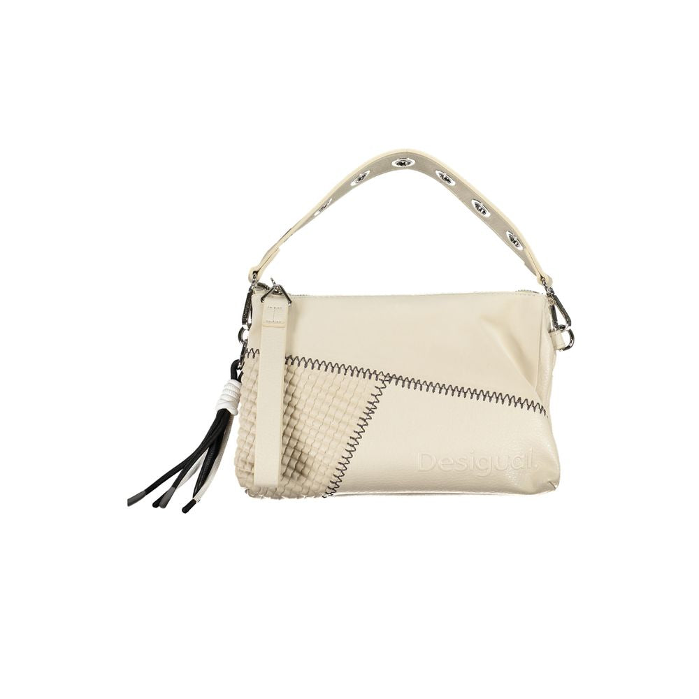 Beige Polyethylene Handbag