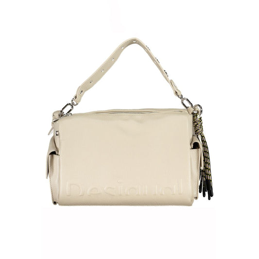 Beige Polyethylene Handbag