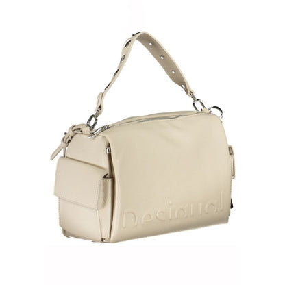 Beige Polyethylene Handbag