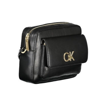 Black Polyester Handbag