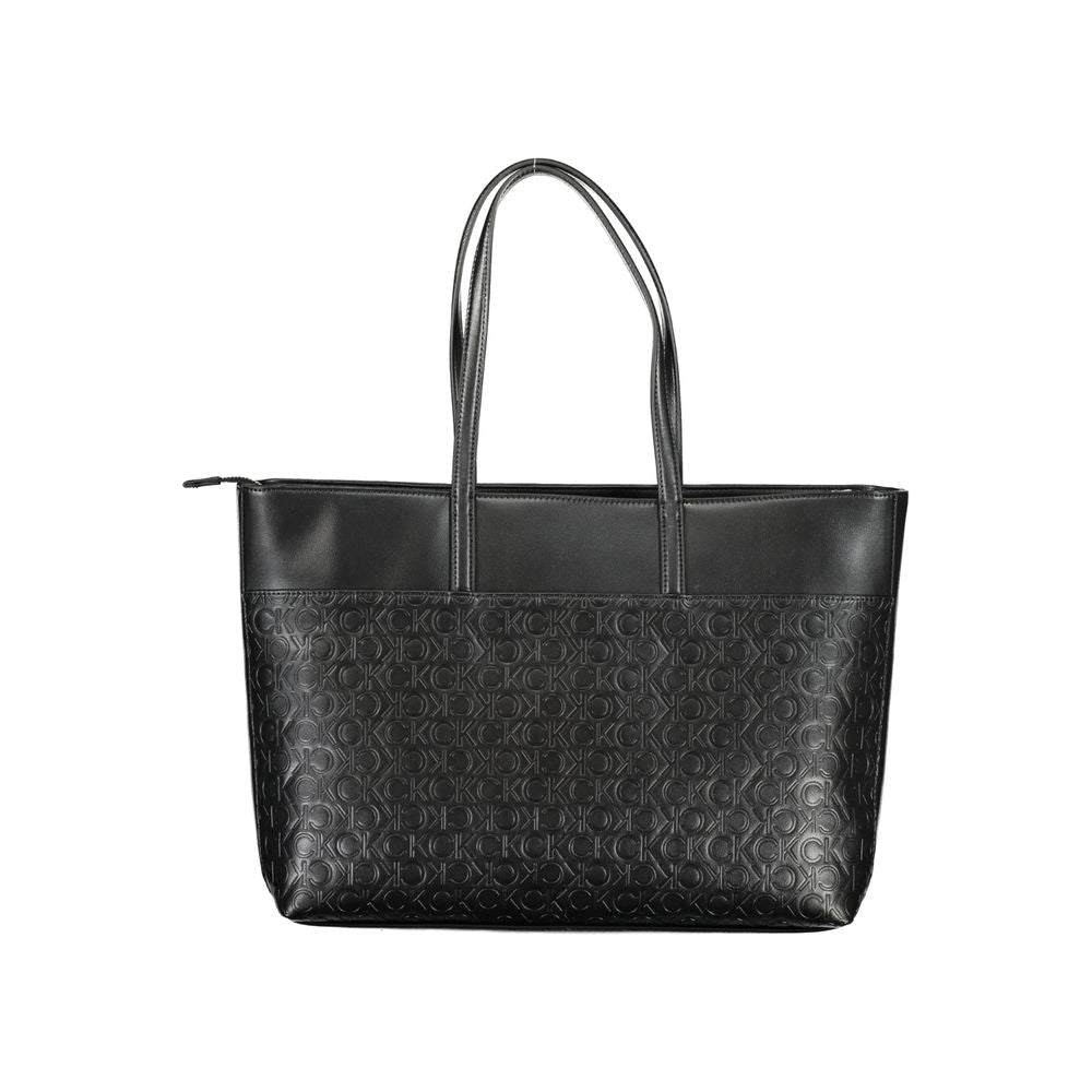 Black Polyester Handbag