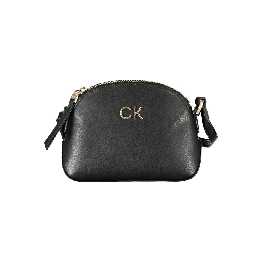 Black Polyester Handbag