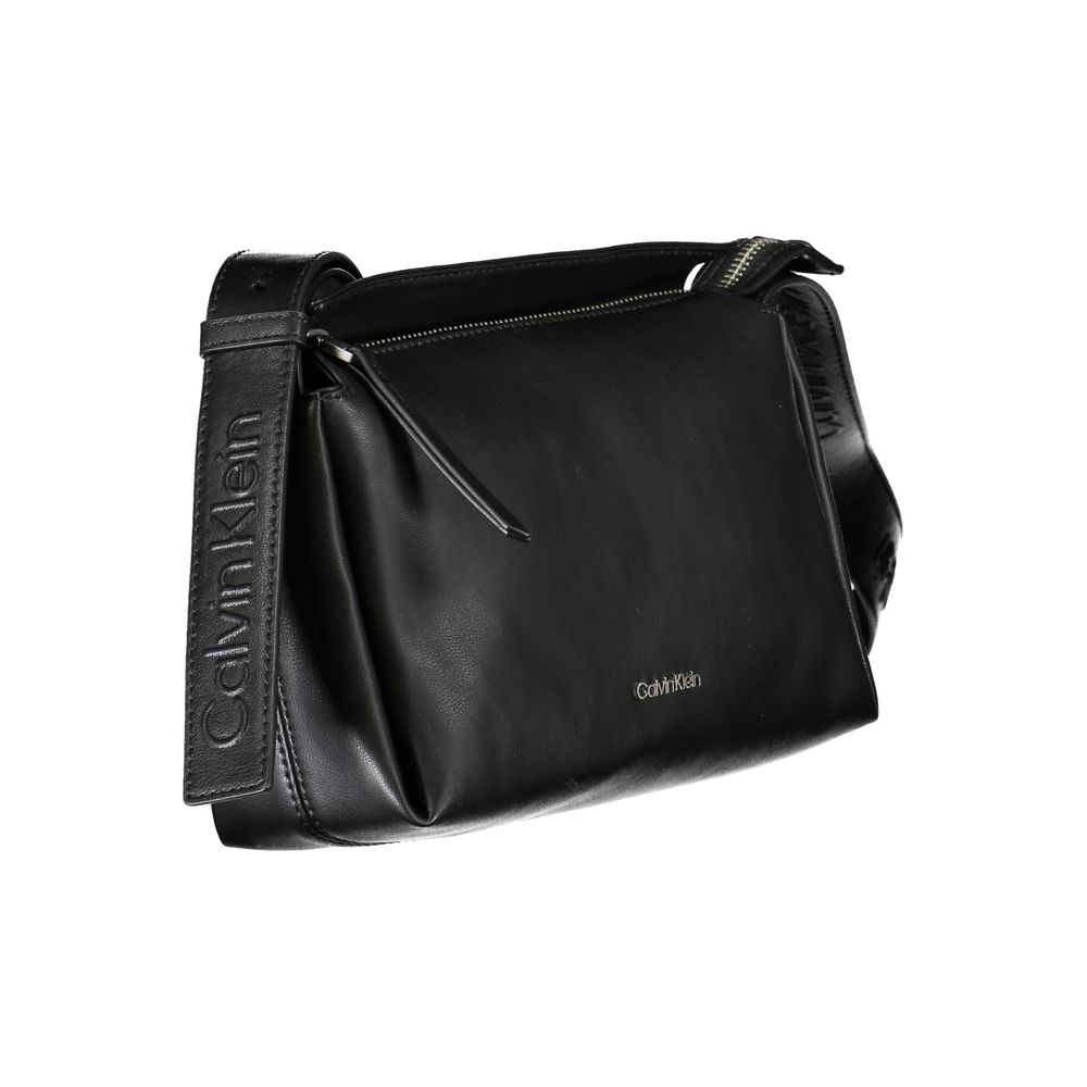 Black Polyester Handbag