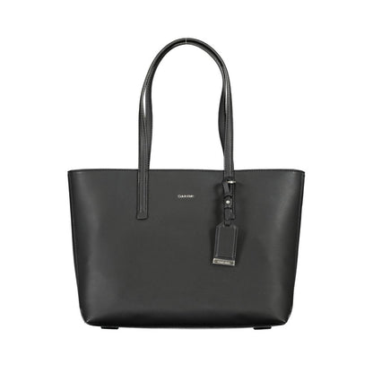 Black Polyester Handbag