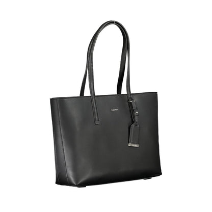 Black Polyester Handbag