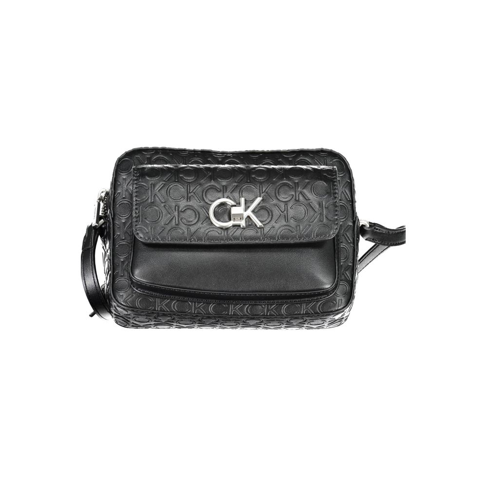 Black Polyester Handbag