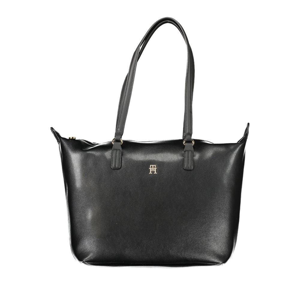 Black Polyester Handbag