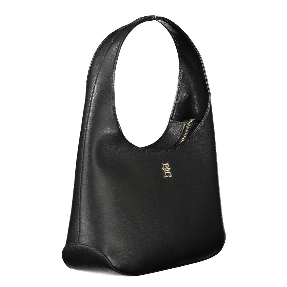 Black Polyester Handbag