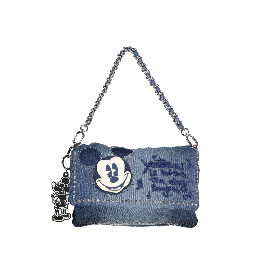 Blue Polyester Handbag