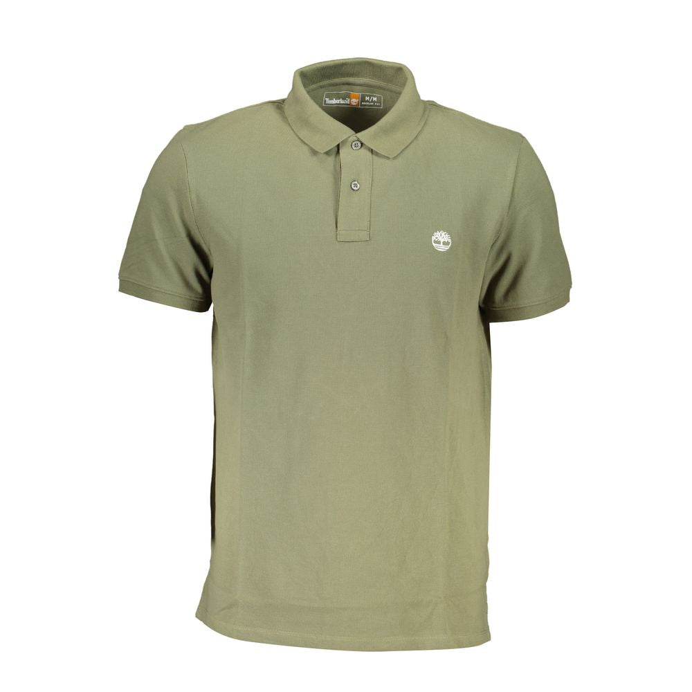 Green Cotton Polo Shirt