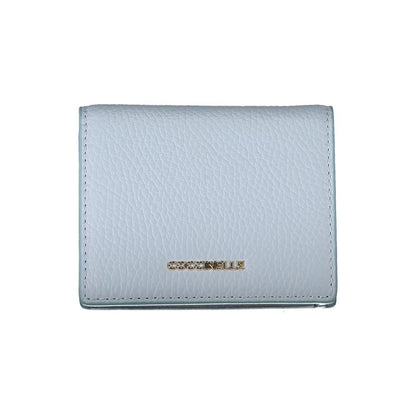 Light Blue Leather Wallet