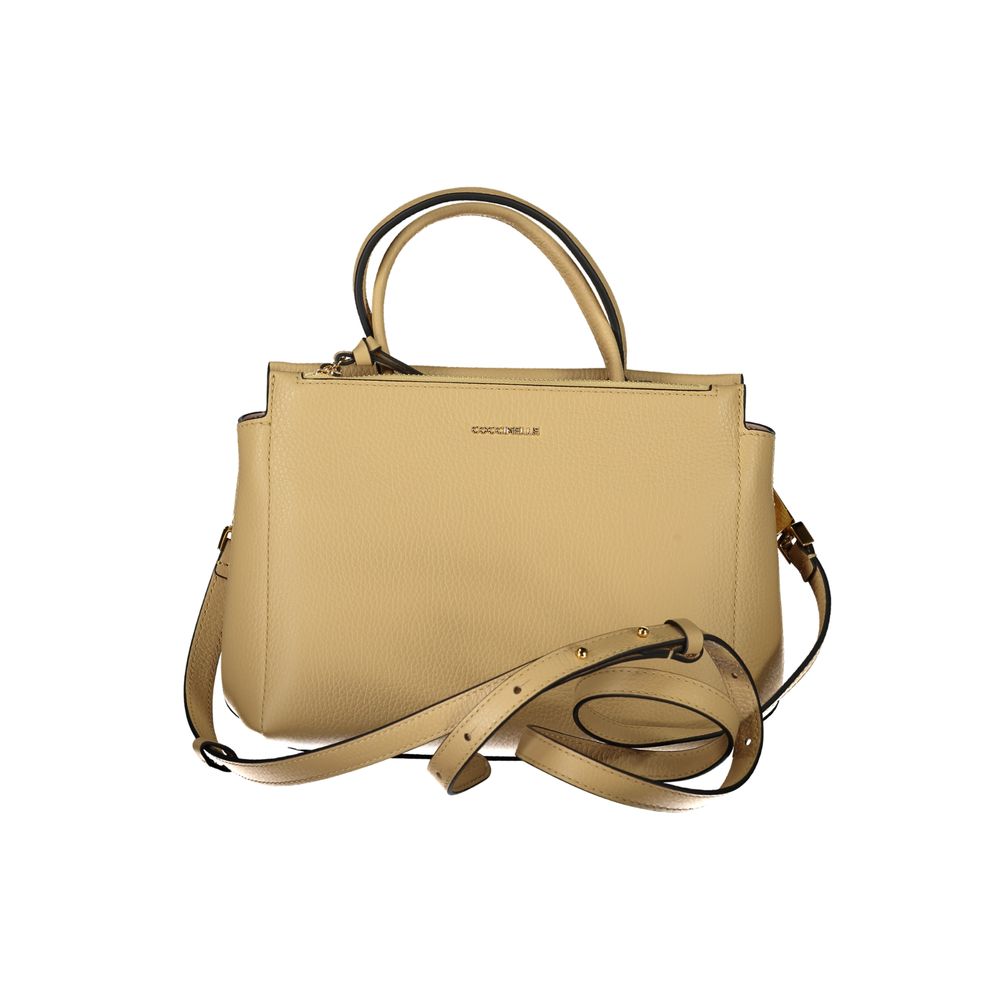 Beige Leather Handbag