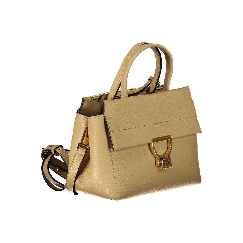 Beige Leather Handbag