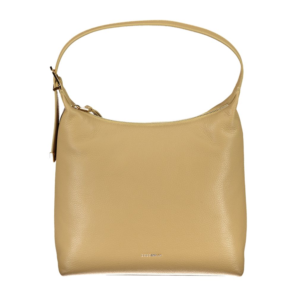 Beige Leather Handbag