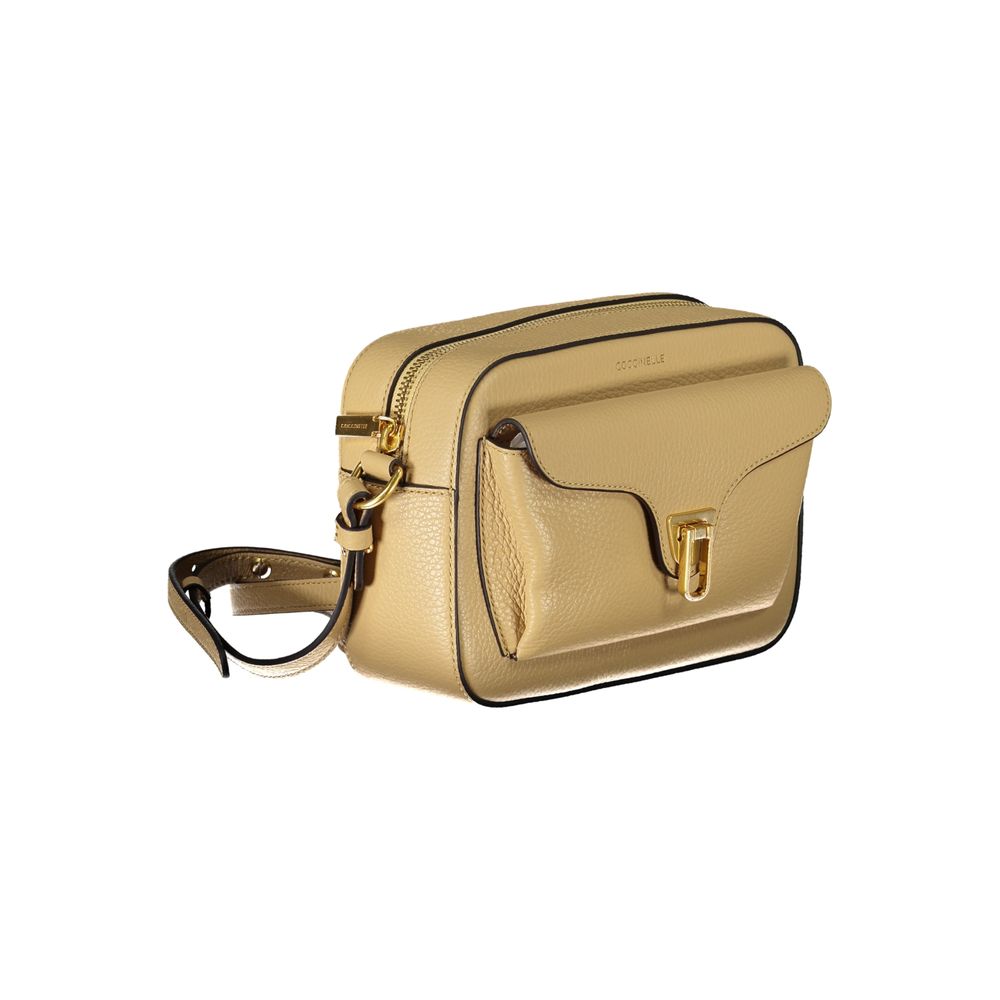 Beige Leather Handbag