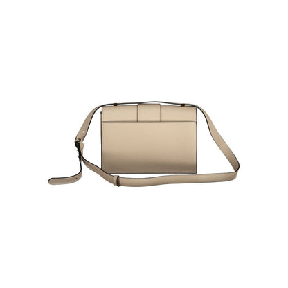 Beige Leather Handbag