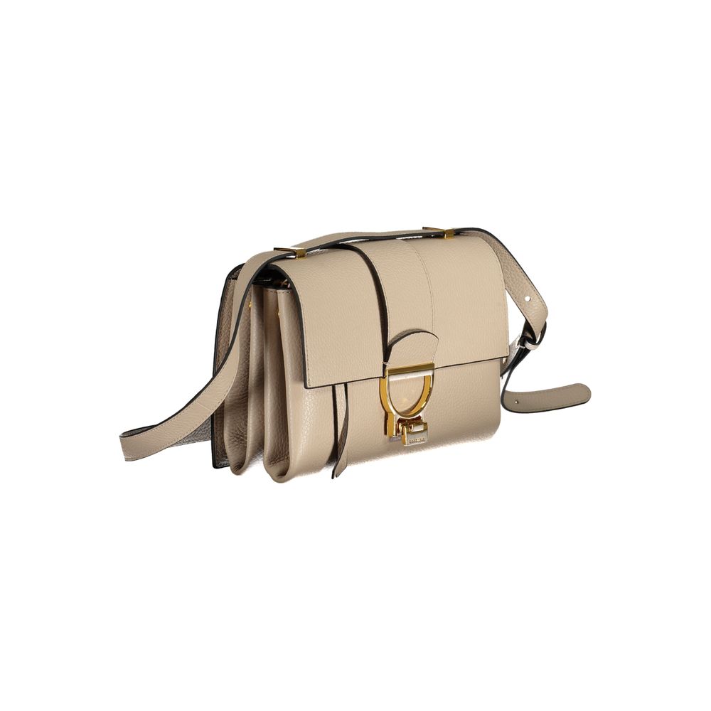 Beige Leather Handbag