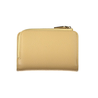 Beige Leather Wallet