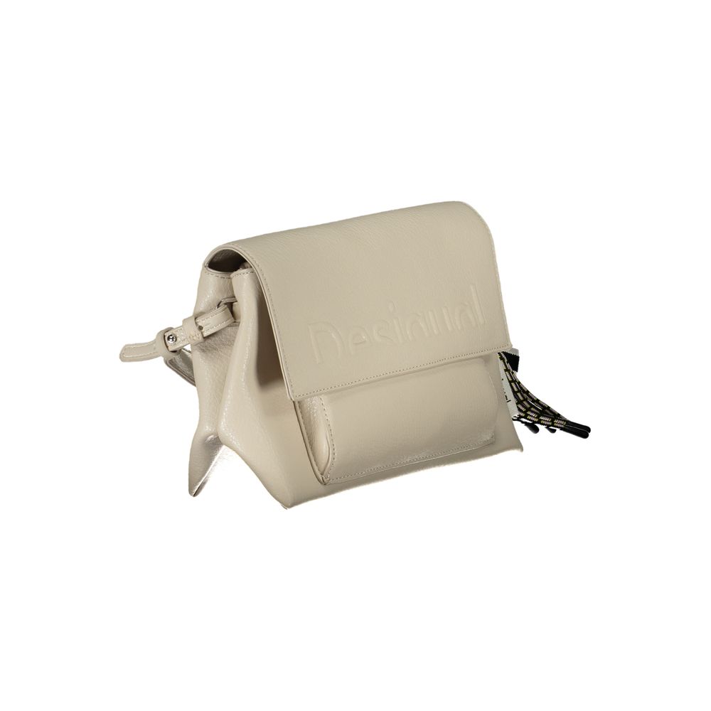 Beige Polyethylene Handbag