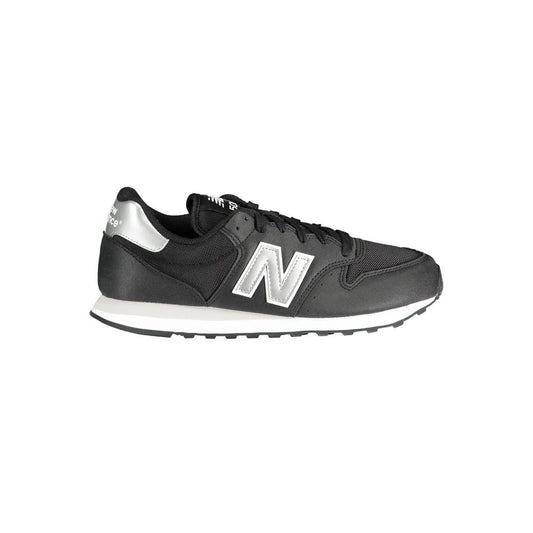 Black Polyester Sneaker