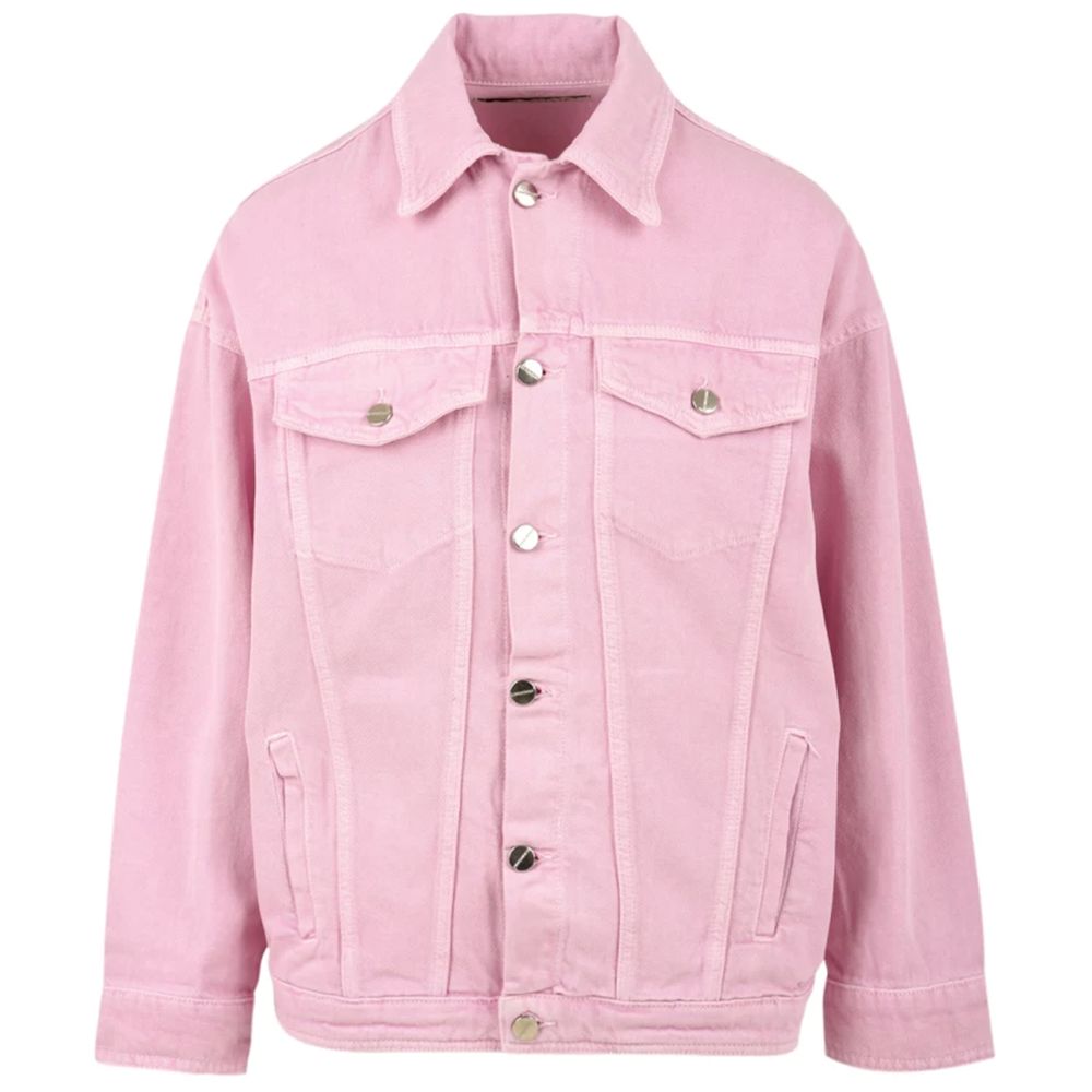 Pink Cotton Jackets & Coat