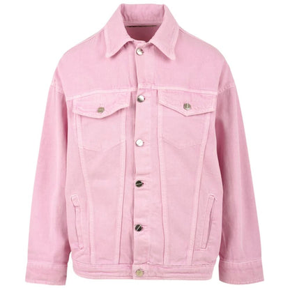 Pink Cotton Jackets & Coat