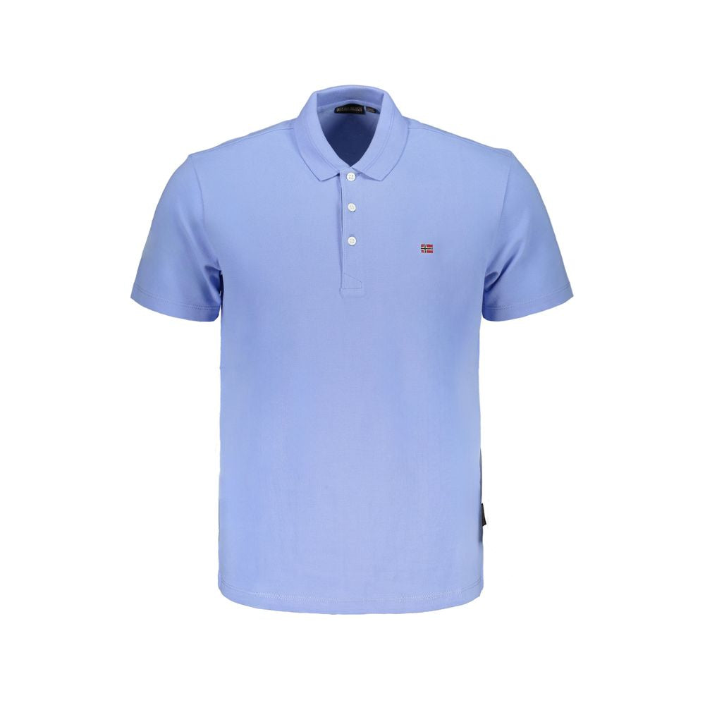 Light Blue Cotton Polo Shirt