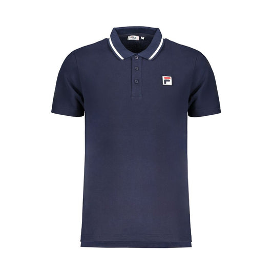 Blue Cotton Polo Shirt