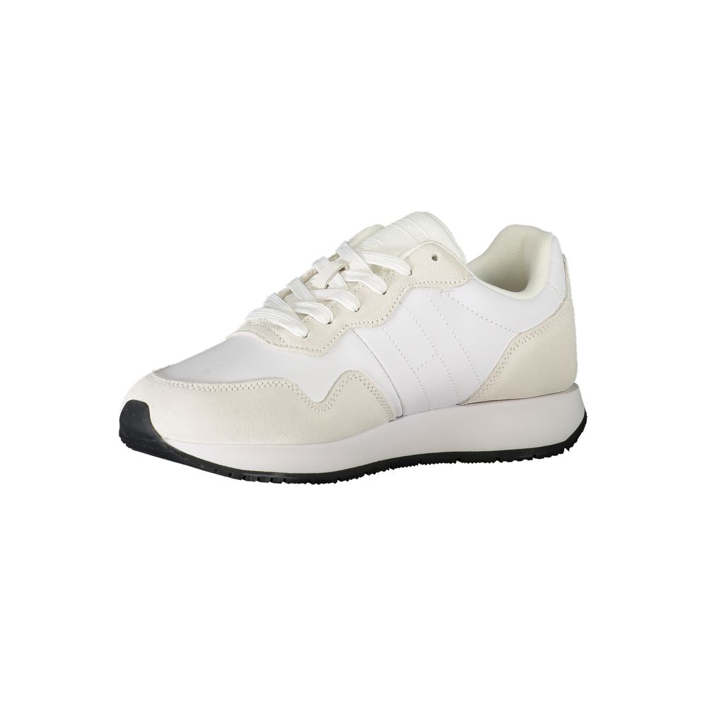 White Polyester Sneaker