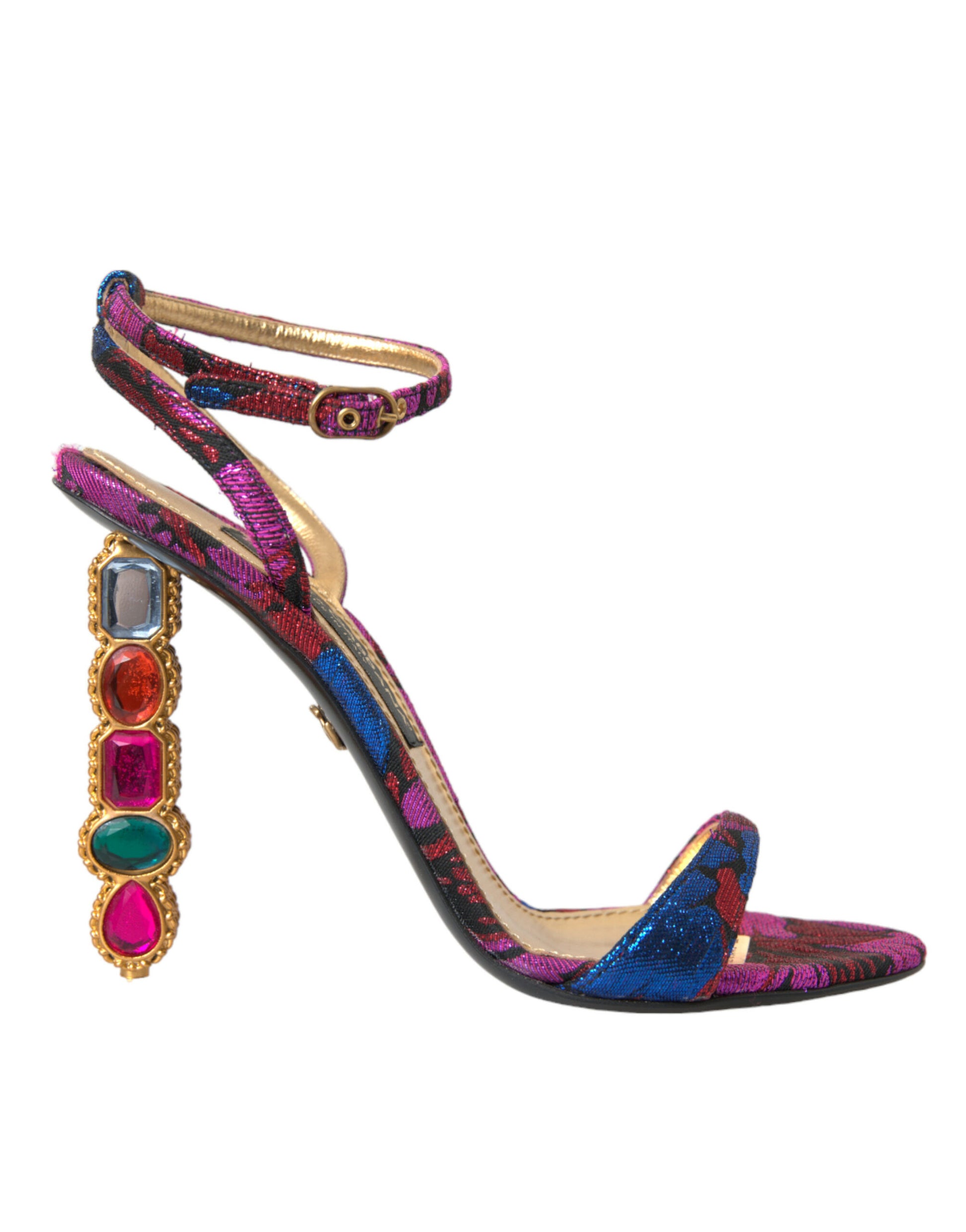 Multicolor Jacquard Crystals Sandals Shoes