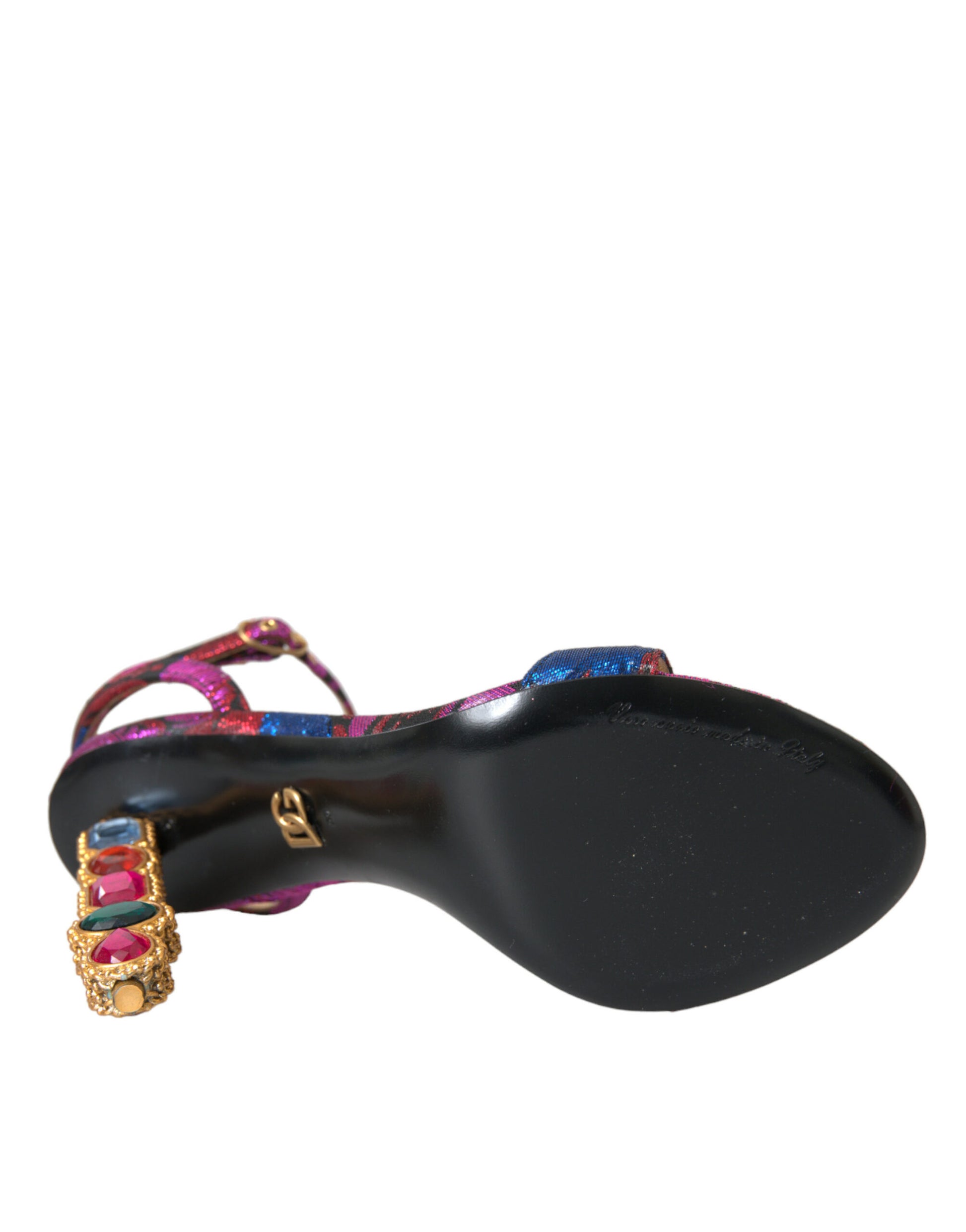 Multicolor Jacquard Crystals Sandals Shoes