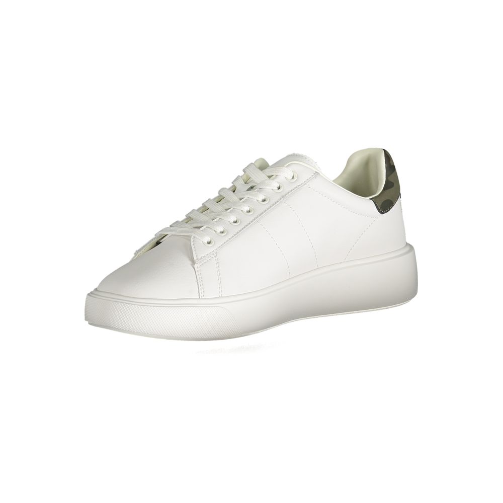 White Polyester Sneaker