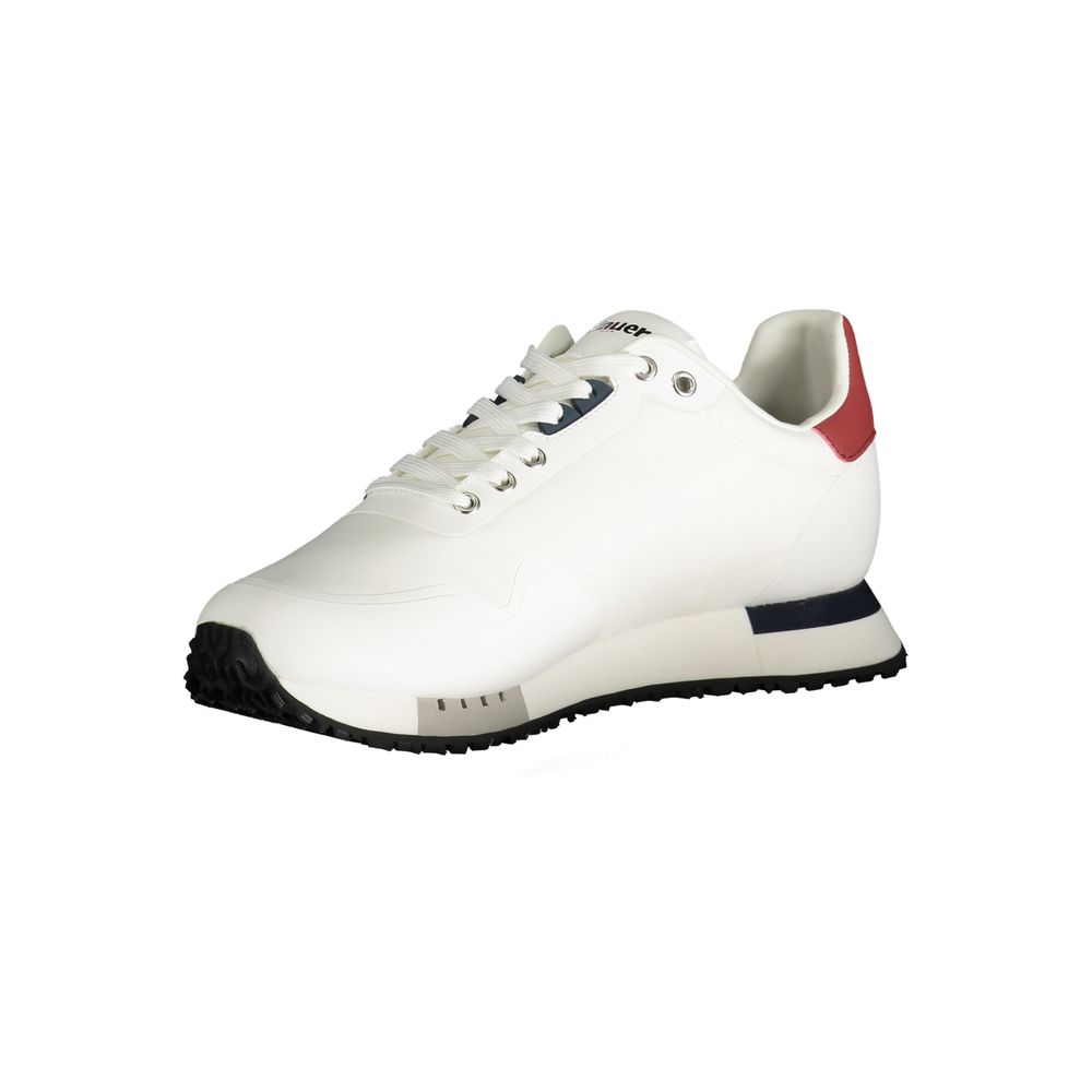 White Polyester Sneaker