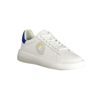 White Polyester Sneaker