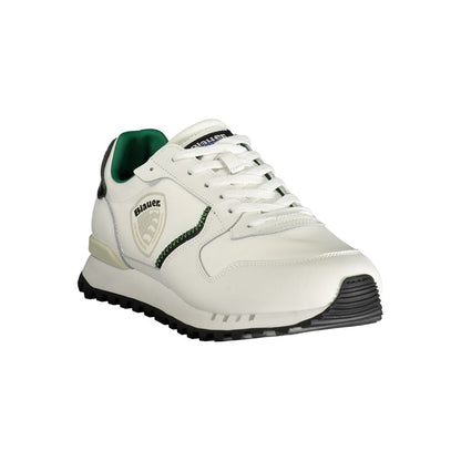 White Polyester Sneaker