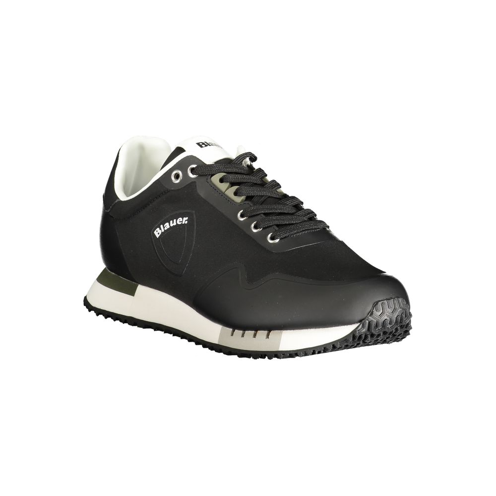 Black Polyester Sneaker