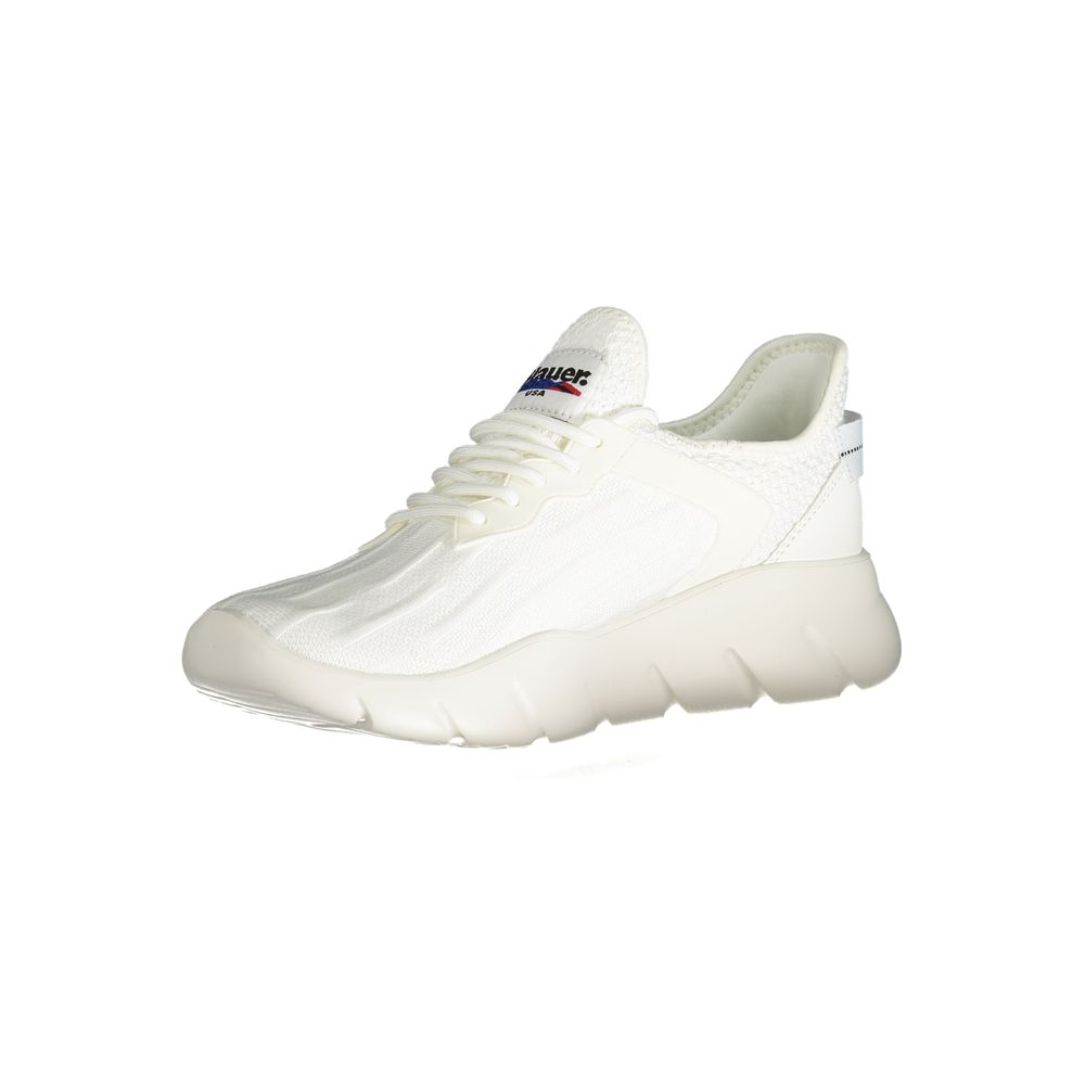 White Polyester Sneaker