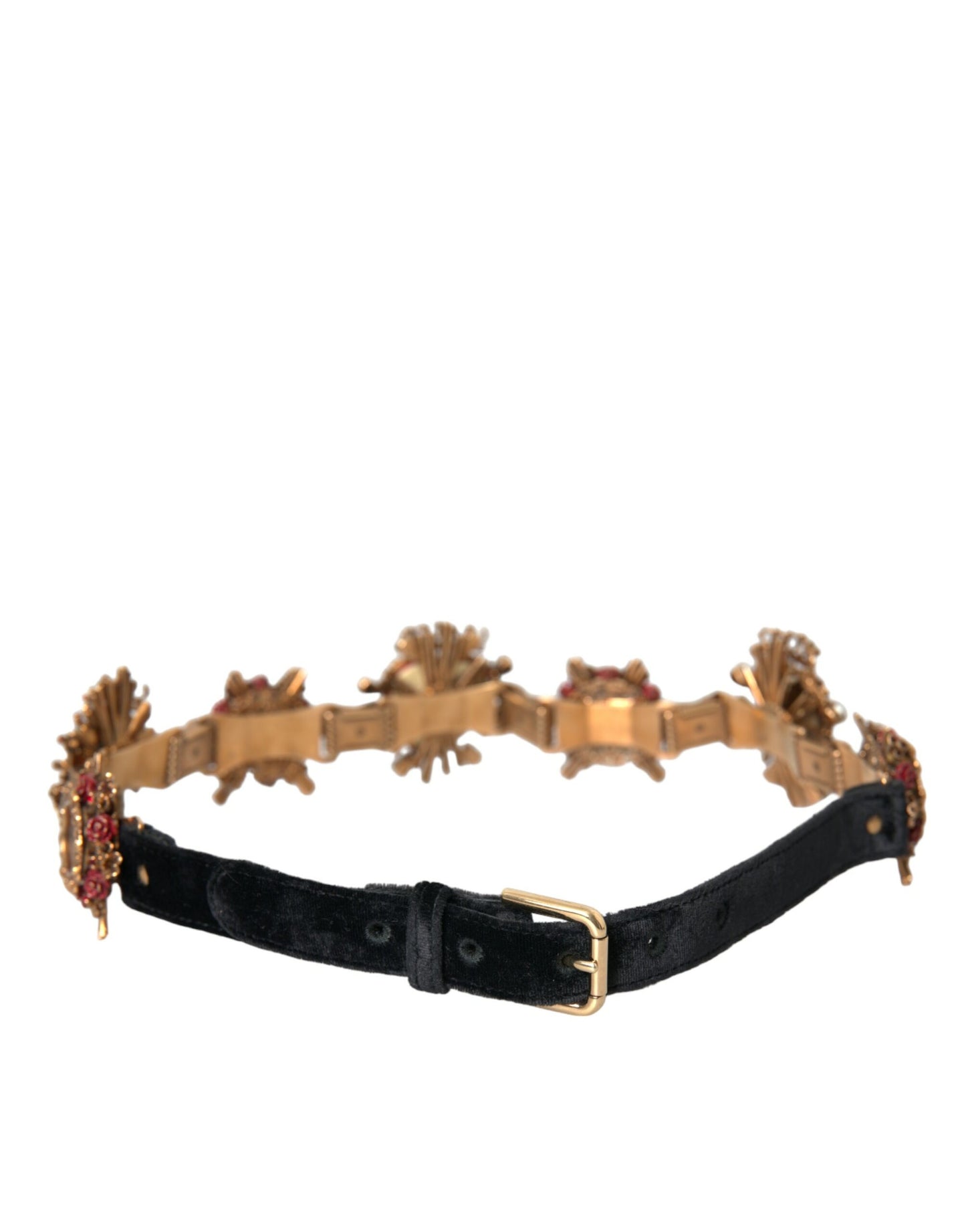 Gold Brass Sacred Heart Waist Belt