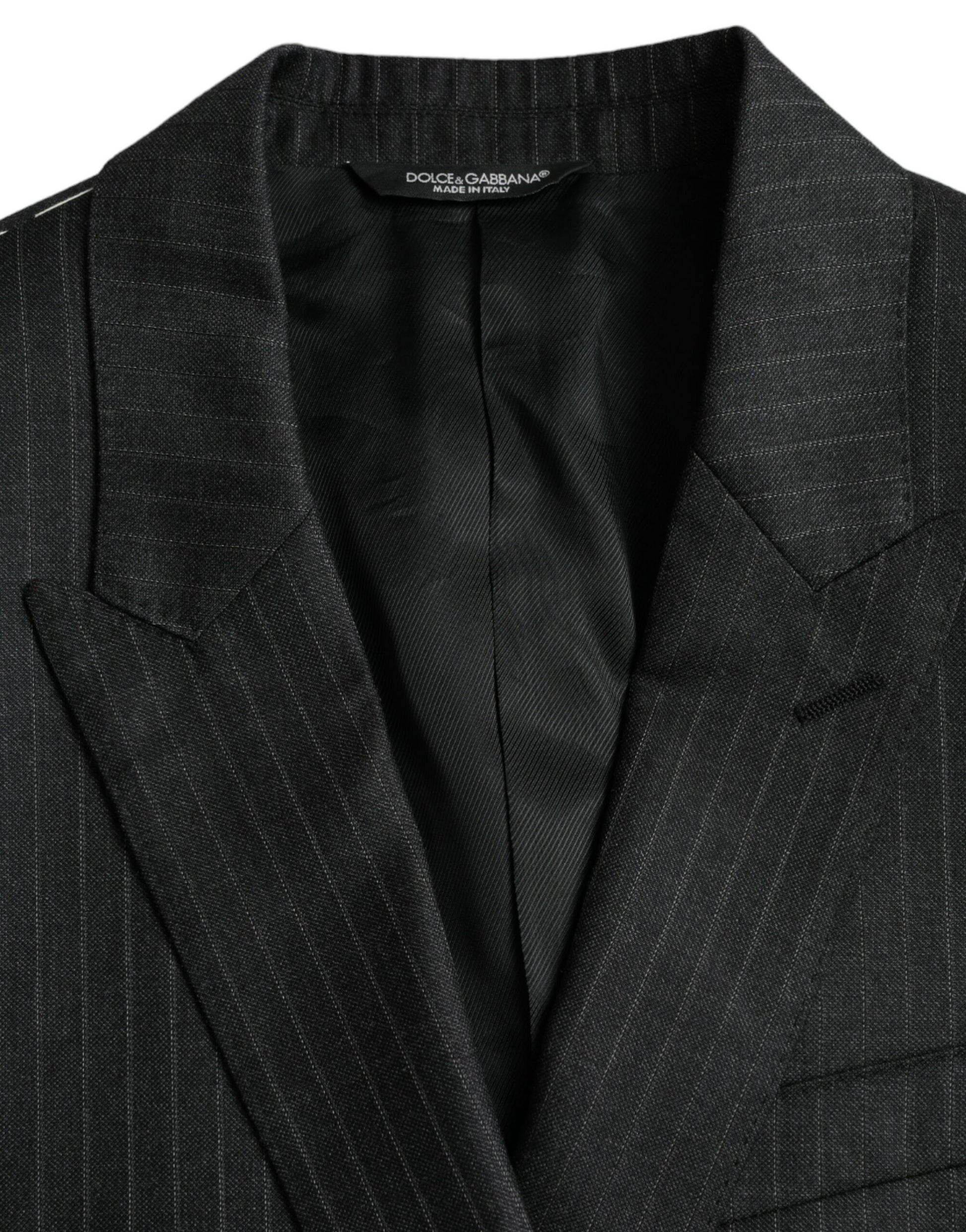 Black Stripe MARTINI Single Breasted Coat Blazer