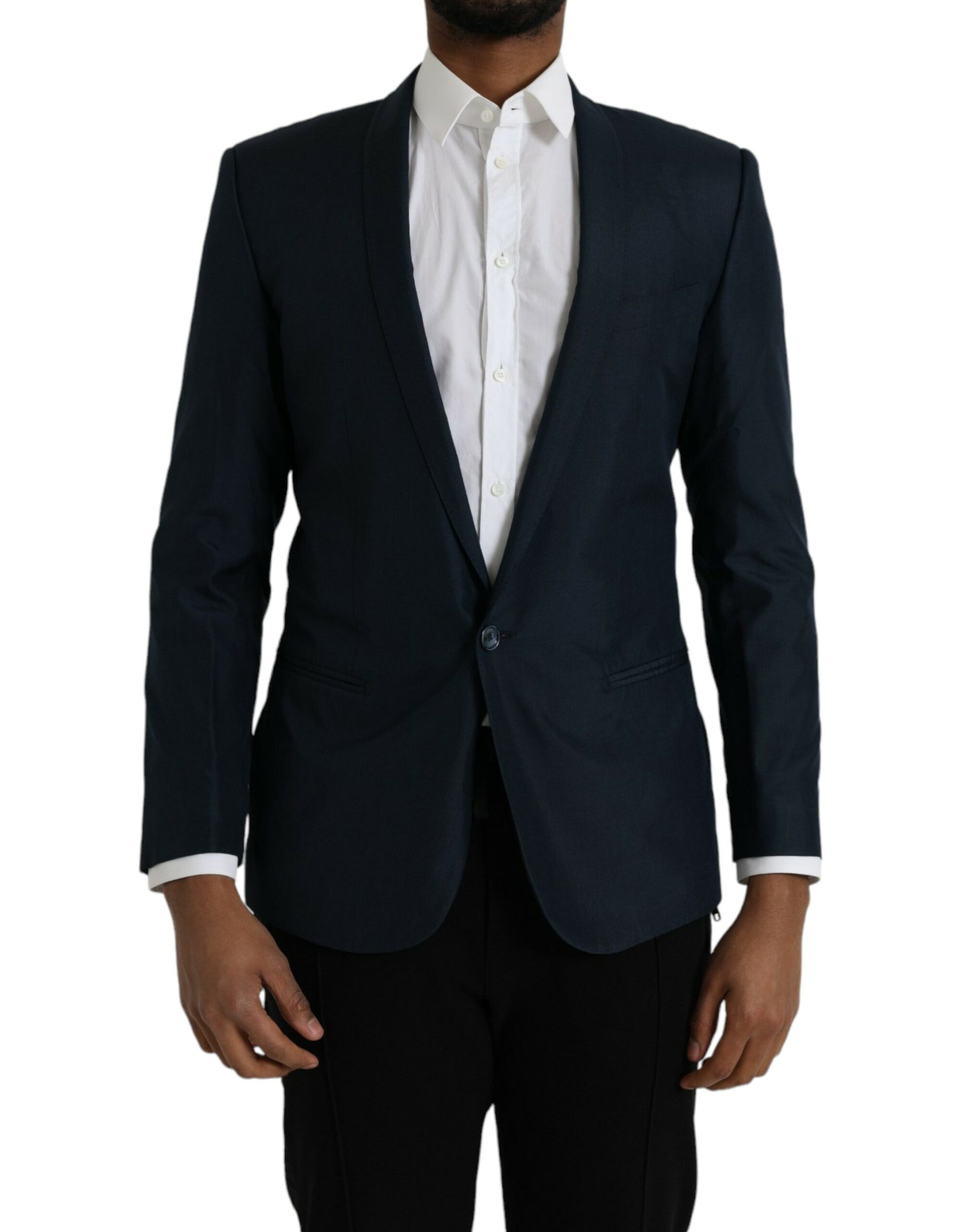 Blue MARTINI Shawl Single Breasted Blazer